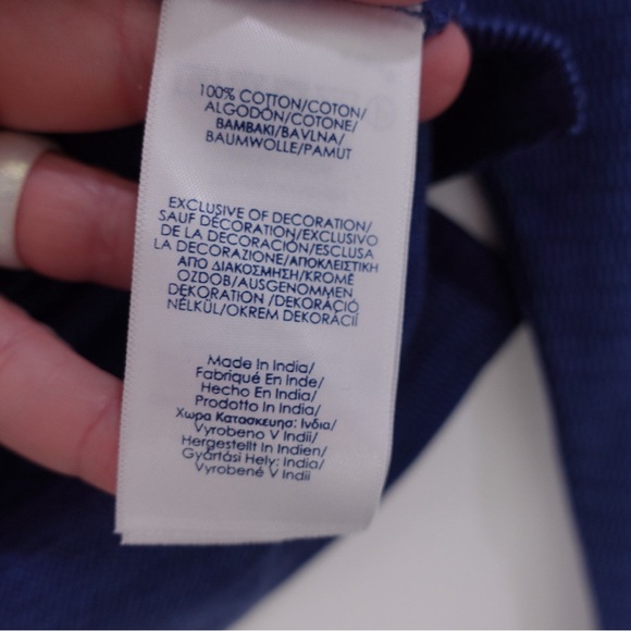 NWT Chaps Long Sleeve Quarter Zip Rice Knit Jacket Sweater Sz Large Newport Navy - Picture 15 of 16